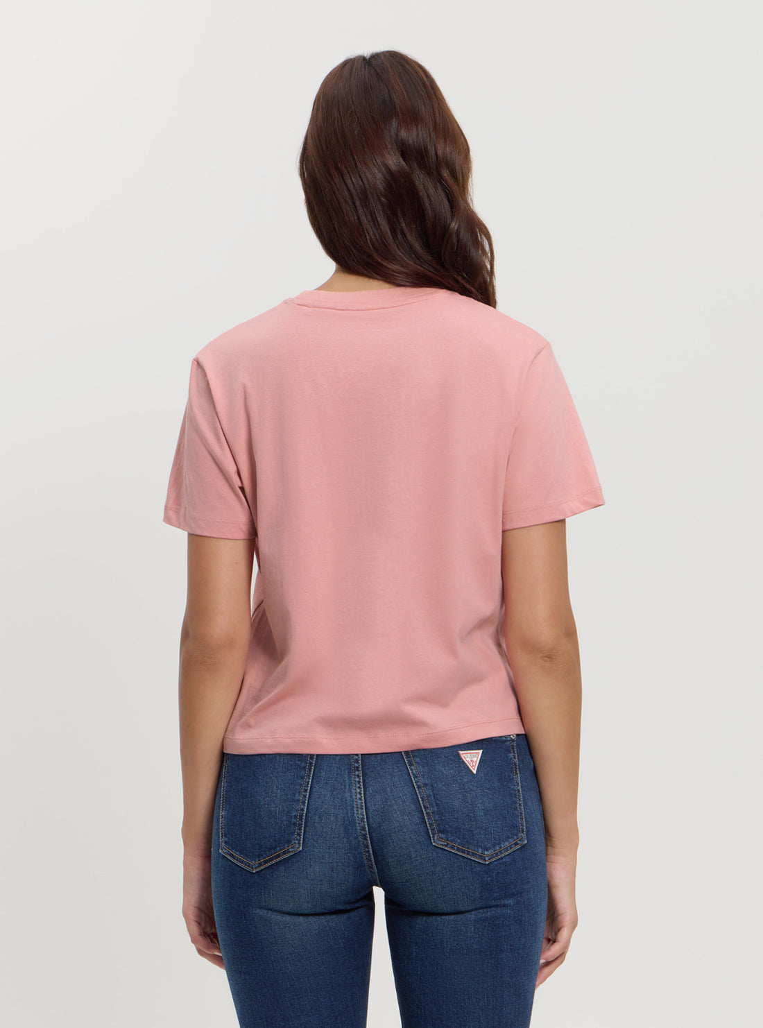 Guess Jeans Pink Boxy T-Shirt