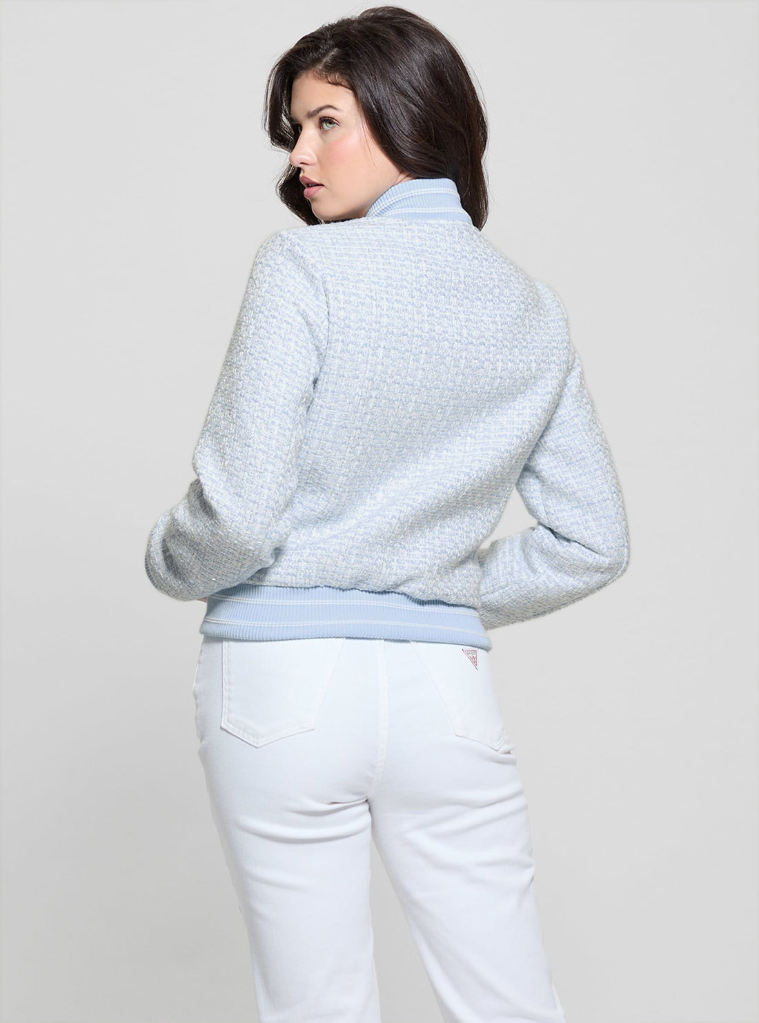 Blue Gloria Bomber Jacket