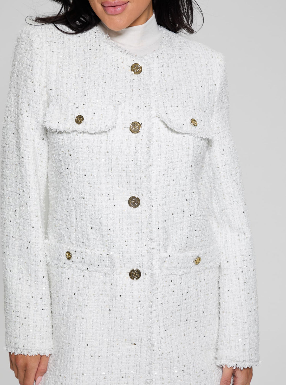 White Noelie Tweed Jacket