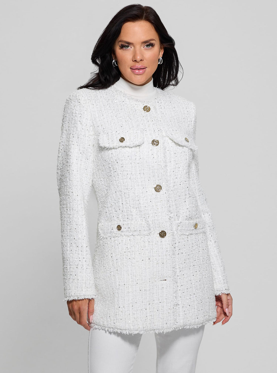 White Noelie Tweed Jacket