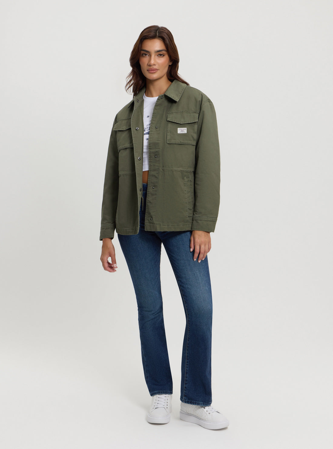 Guess Jeans Green Utility Jacket