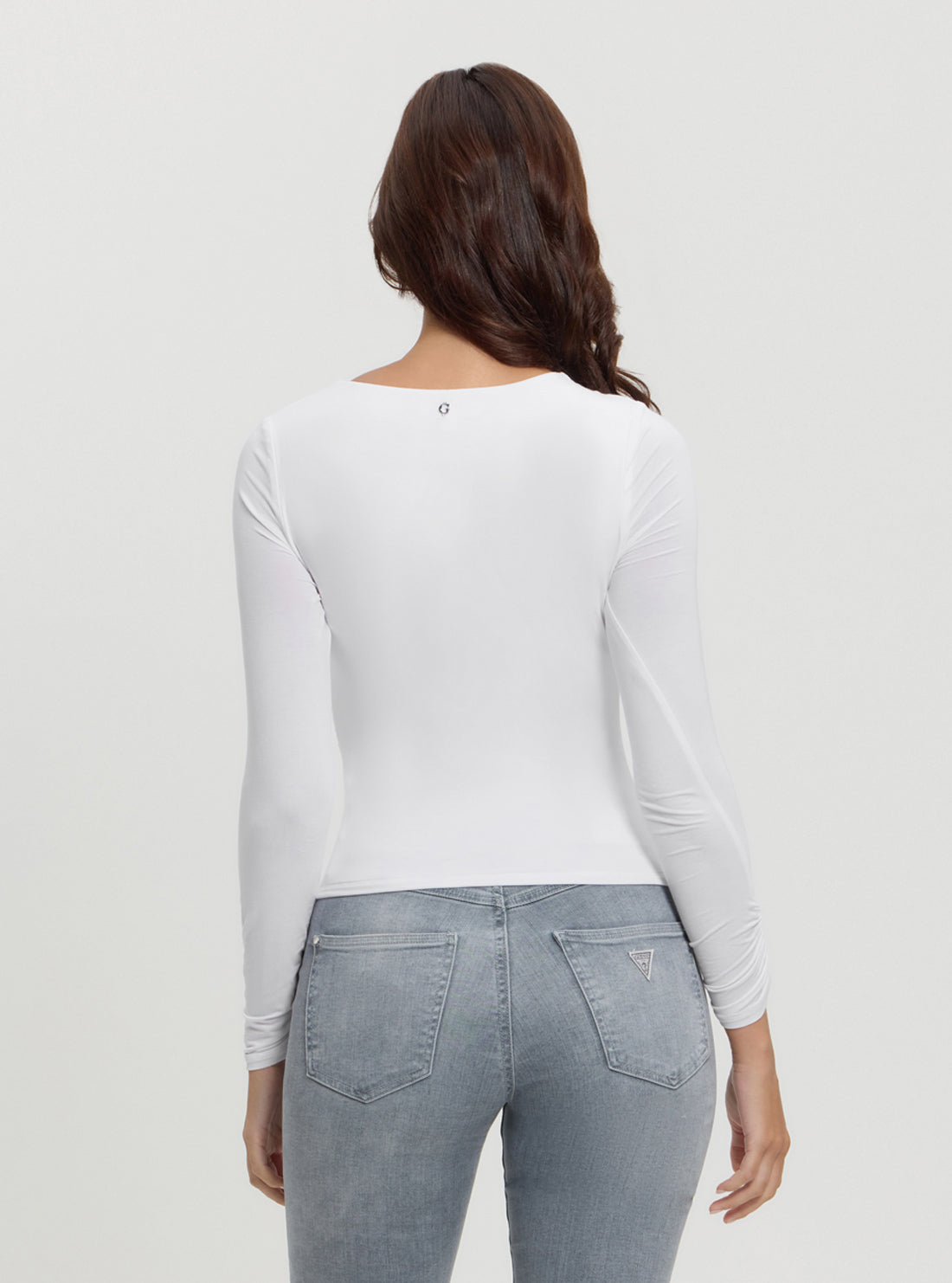 White Shirred Noelle Top