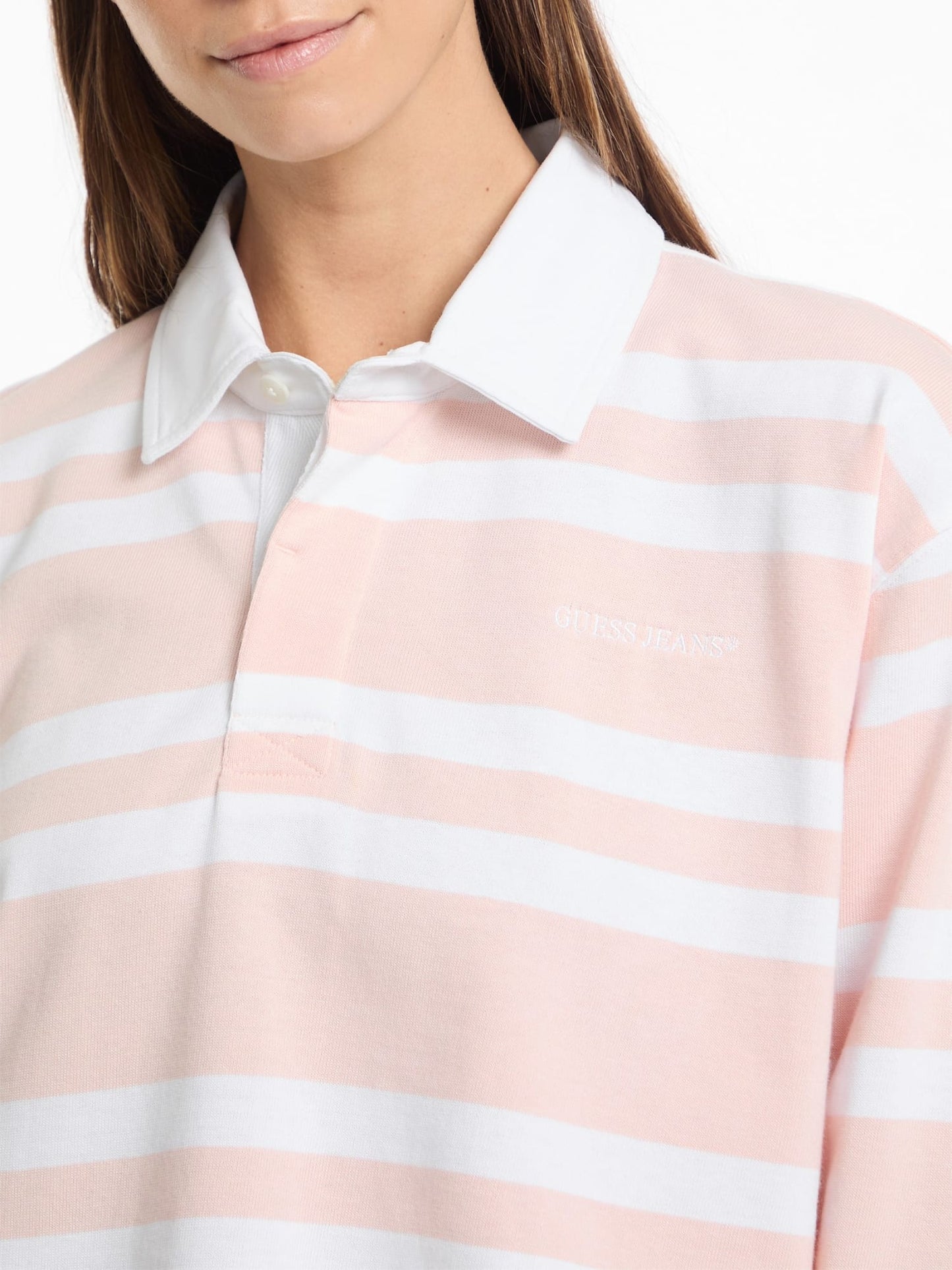 Guess Jeans Long Sleeve Rugby Polo Shirt