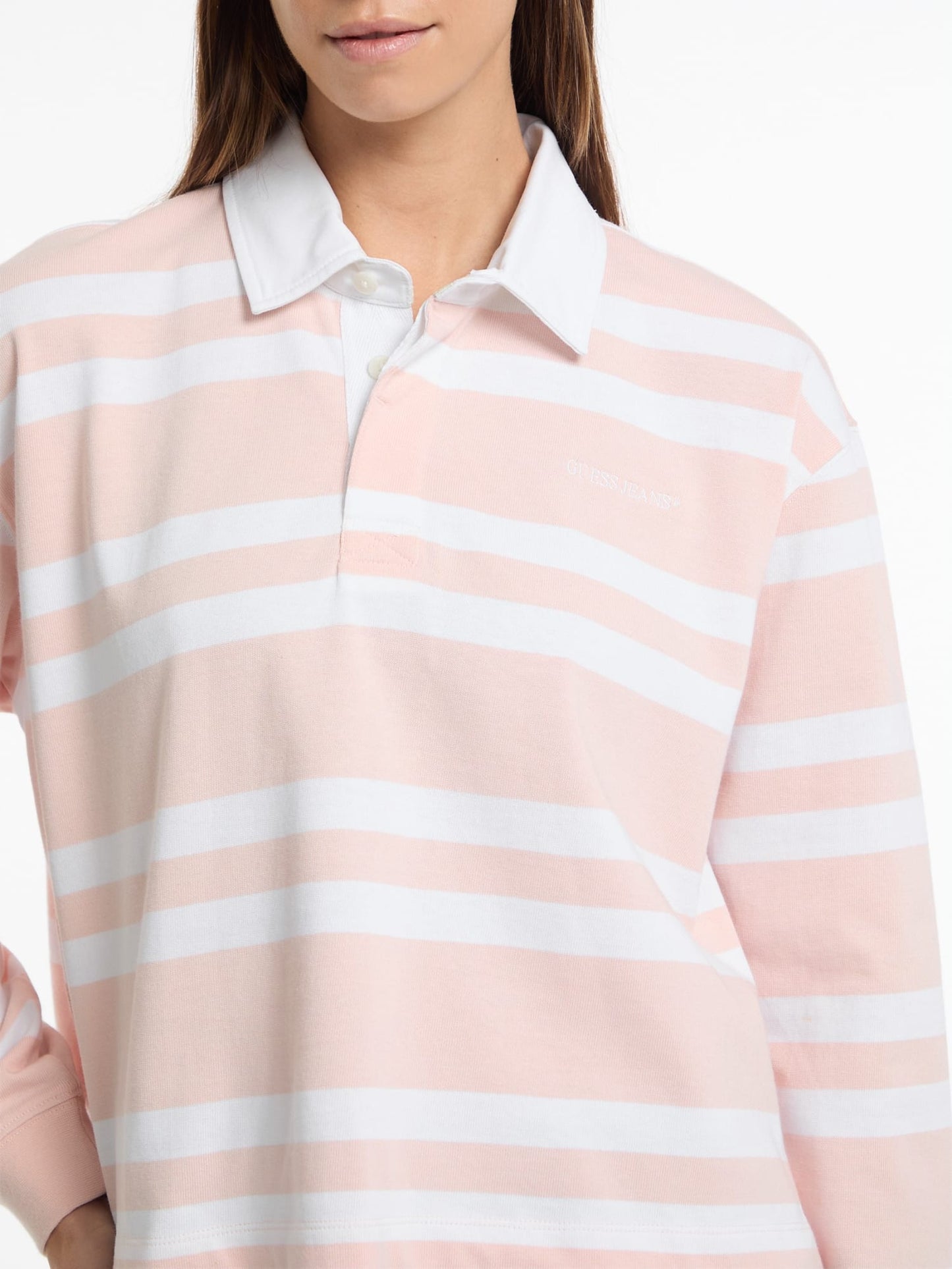Guess Jeans Long Sleeve Rugby Polo Shirt detail view