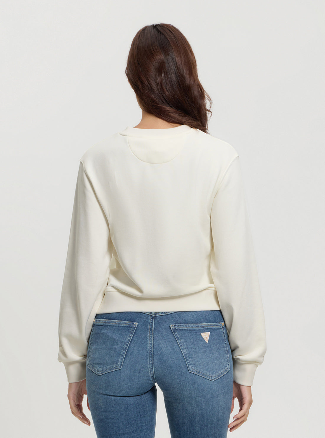 Beige Logo Peony Jumper