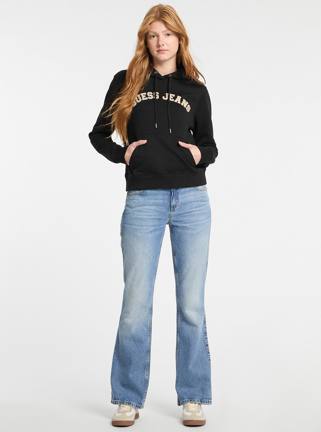 Guess Jeans Black Hoodie Jumper