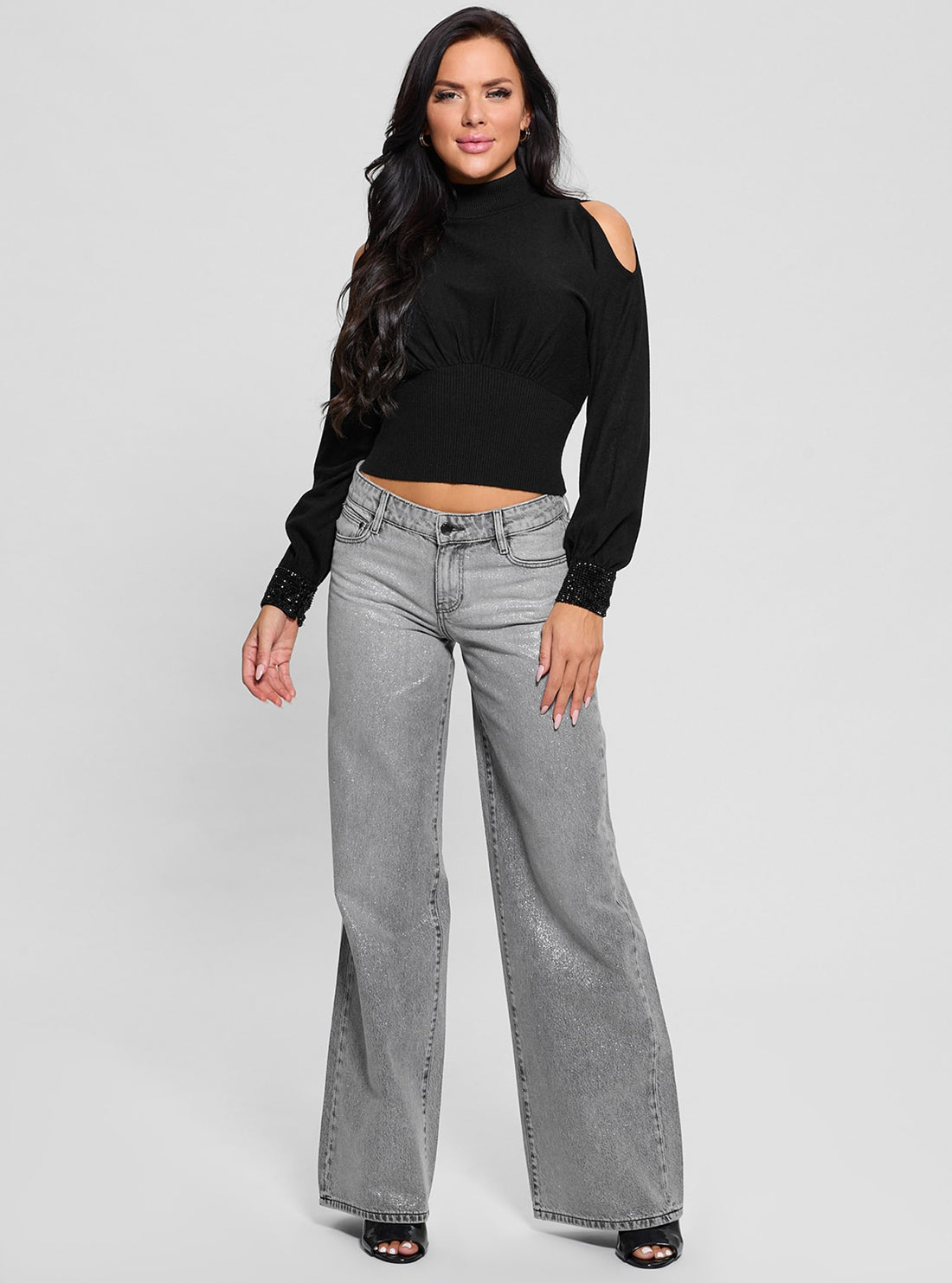 Black Pima Knit Top