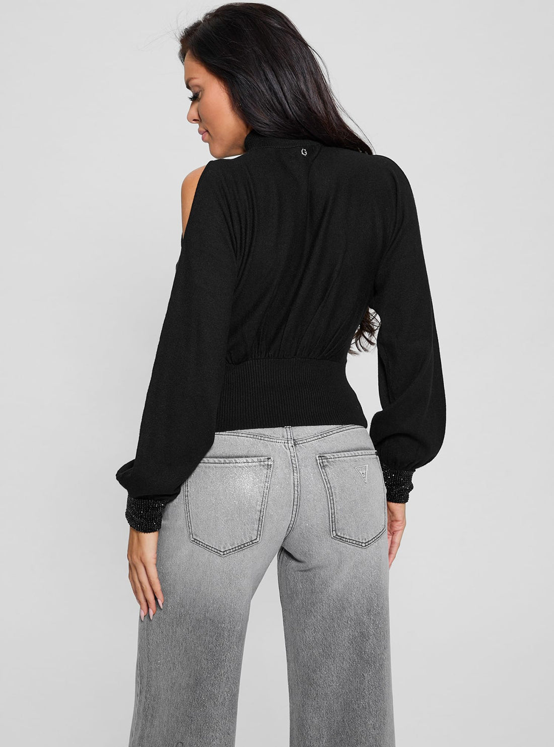 Black Pima Knit Top