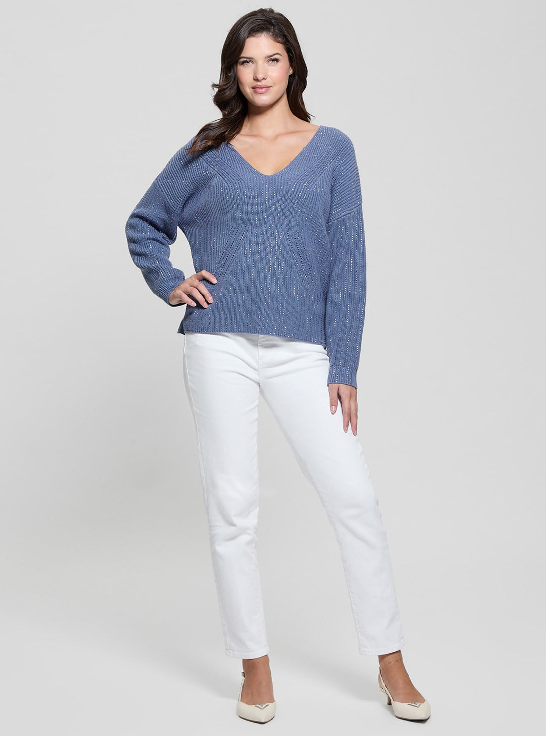 Blue Lorien Knit Top