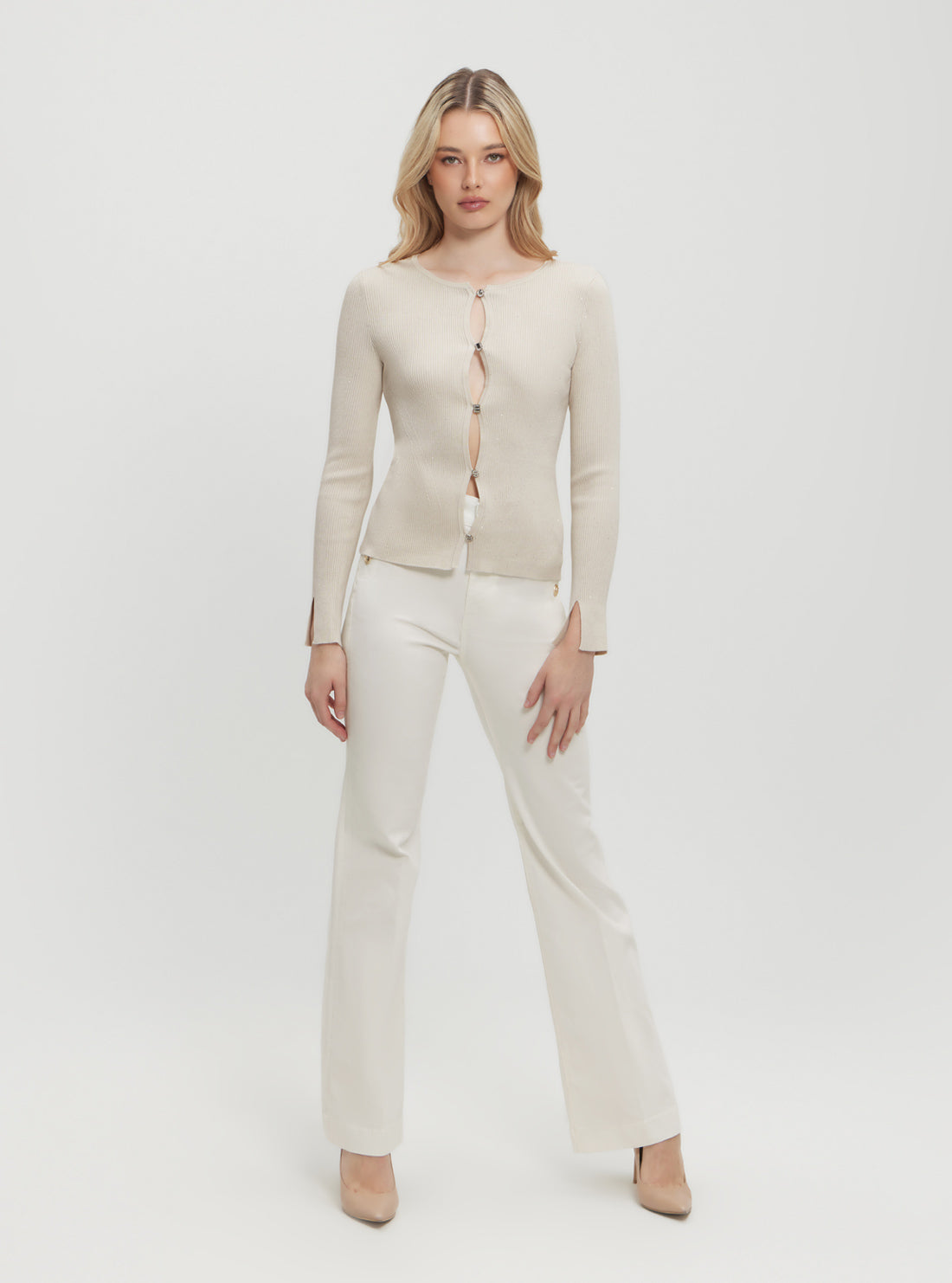 Beige Eden Knit Cardigan