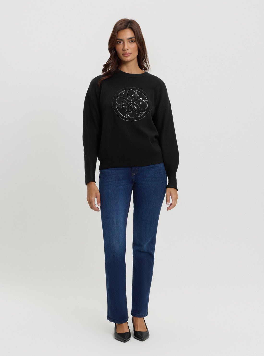 Black Kate Logo Jumper
