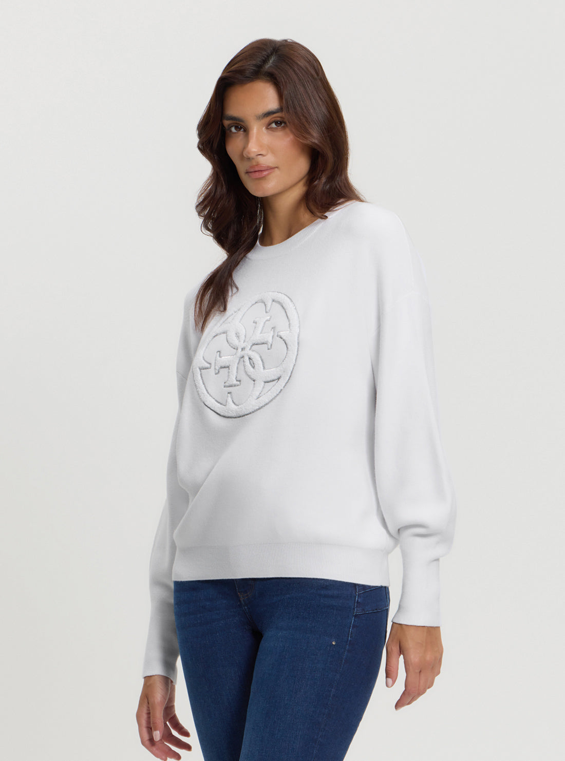 White Kate Logo Jumper