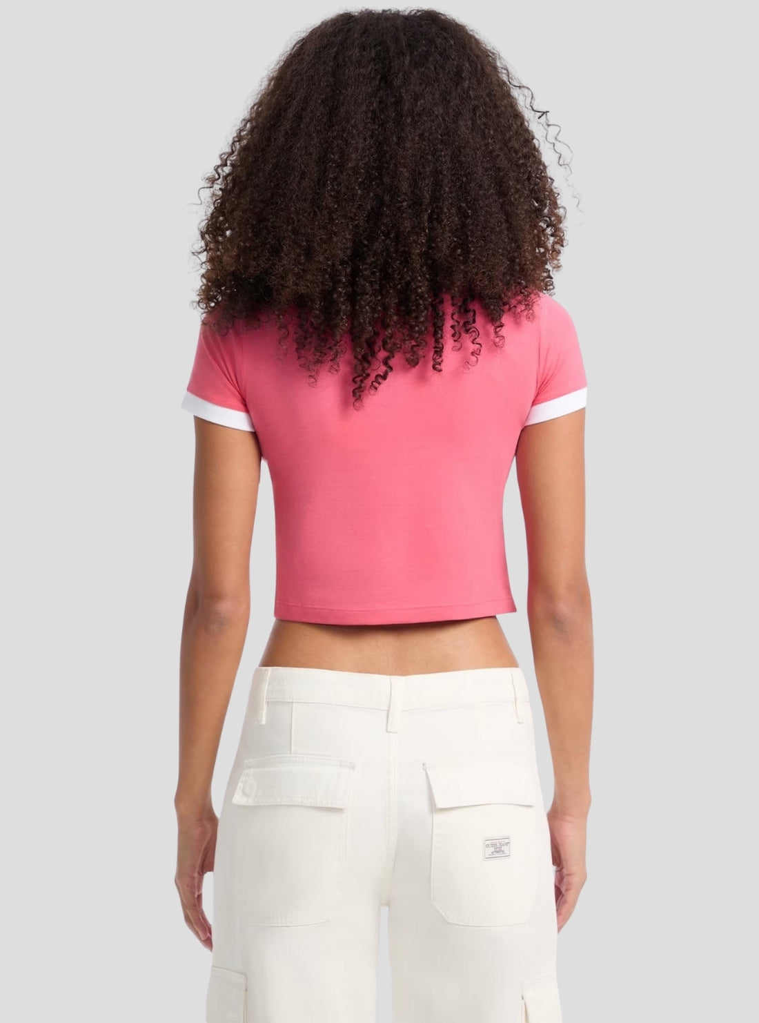 Guess Jeans Pink Baby Racket T-Shirt W5YI03J1314 Back View