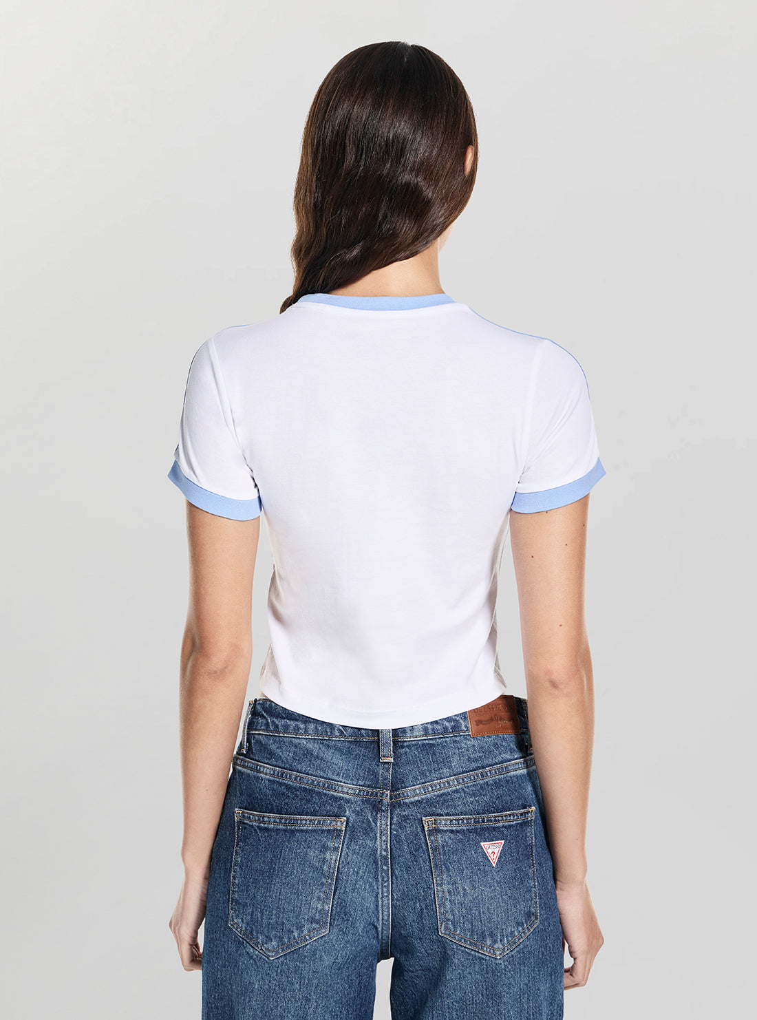 Guess Jeans White Baby Racket T-Shirt W5YI03J1314 Back View
