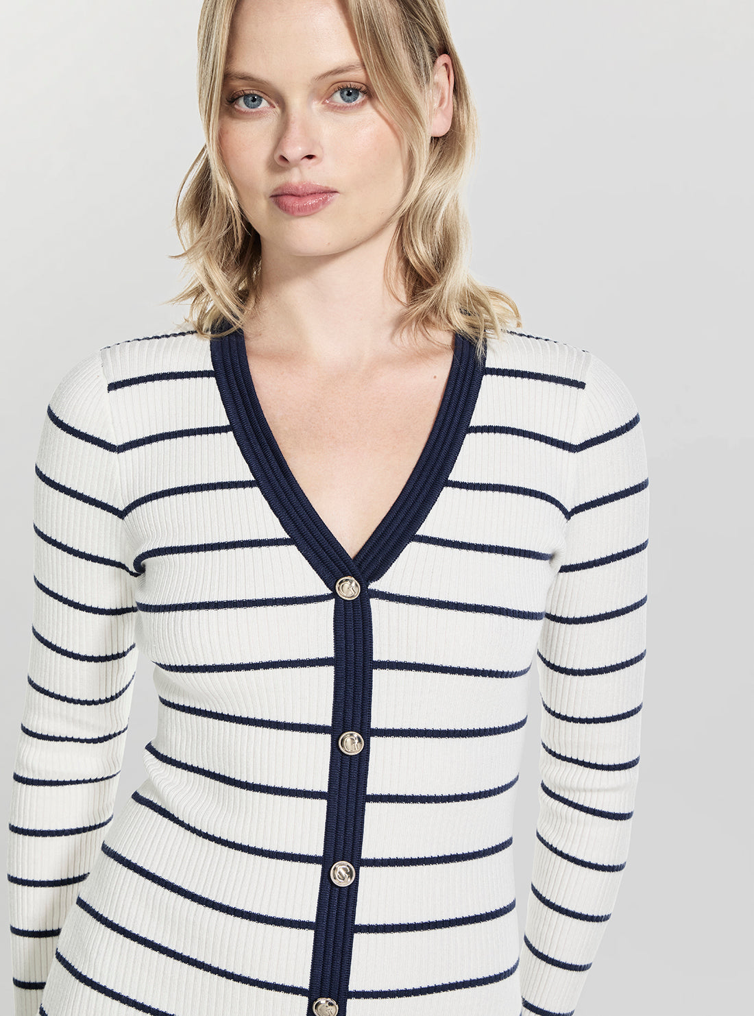 GUESS Womens Eco White Multi Andrea Midi Dress W5YK98Z2YK2 Detail View