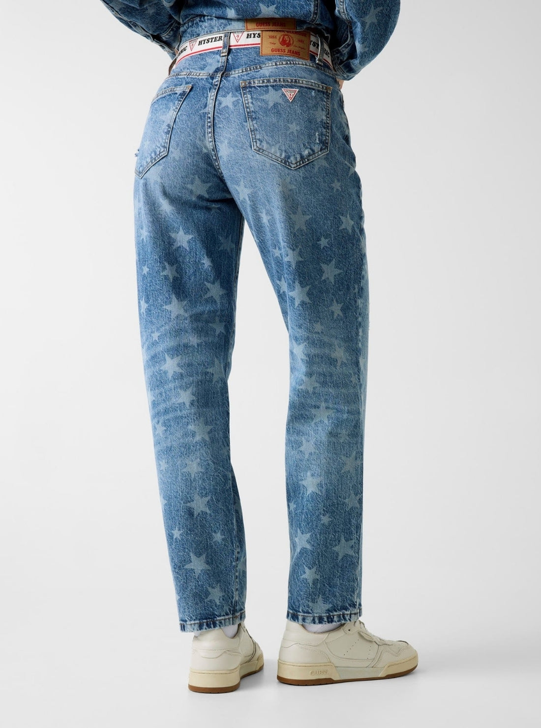 Guess Jeans Hysteric Glamour Baggy Jeans in Medium Wash W6GA2HD5M5X Back View