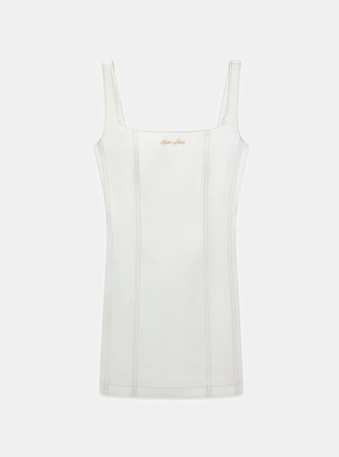 Guess Jeans White Mini Summer Dress W6GK00D7871 Flatlay