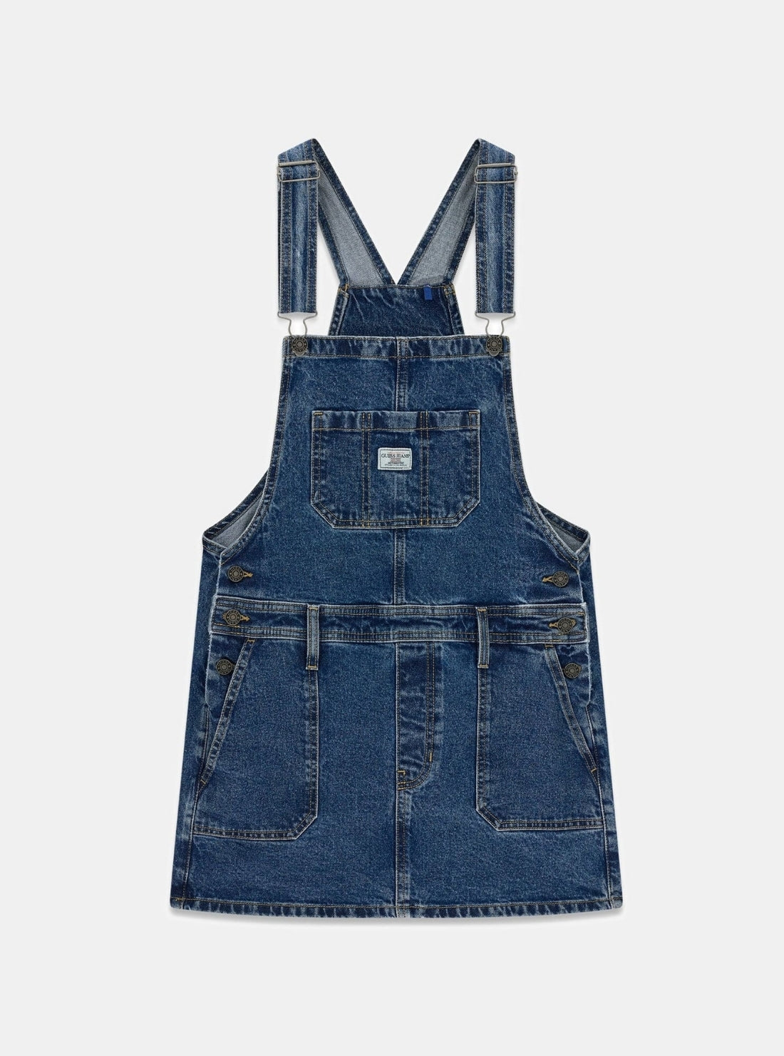 Guess Jeans Blue Overall Dress W6GK25D5M4O Flatlay