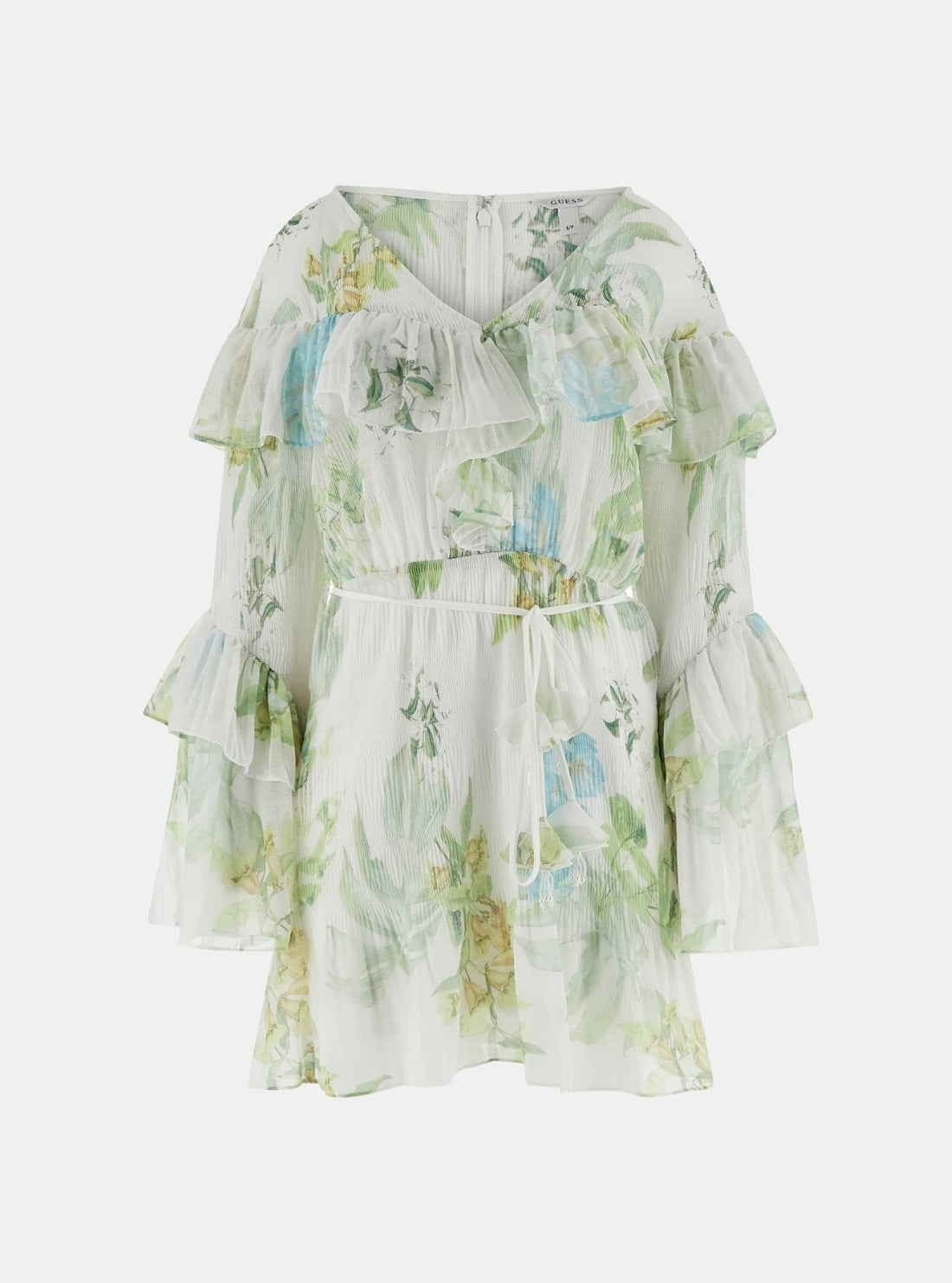 GUESS Womens Multi Laurence Printed Mini Dress W6GKA5W2400 Flatlay