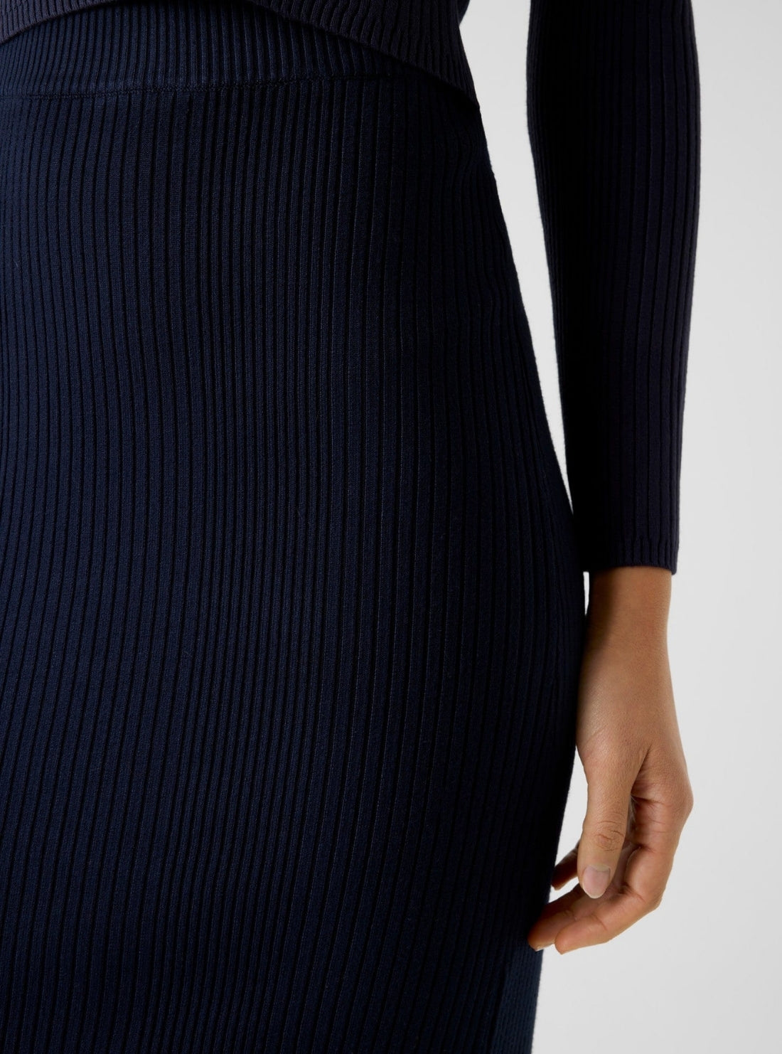 GUESS Womens Blue Rib Terra Pencil Skirt W6RD12Z2YJ2 Detail View
