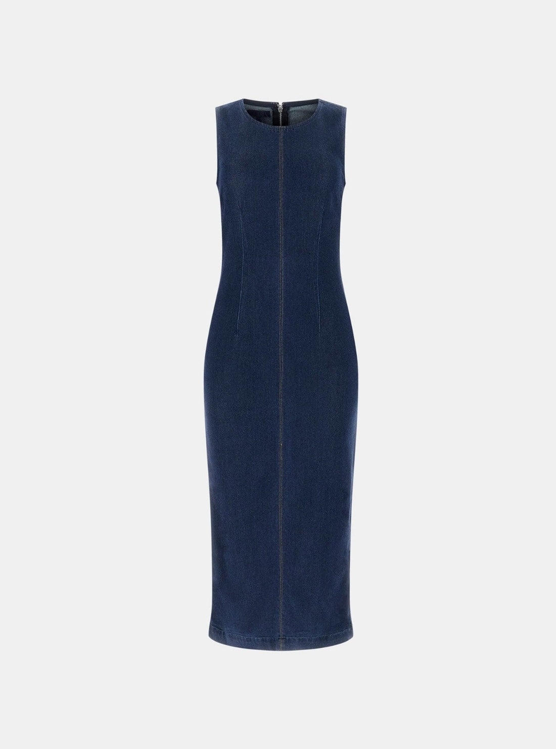 GUESS Womens Blue Dahlia Denim Midi Dress W6RK72D6980 Flalta