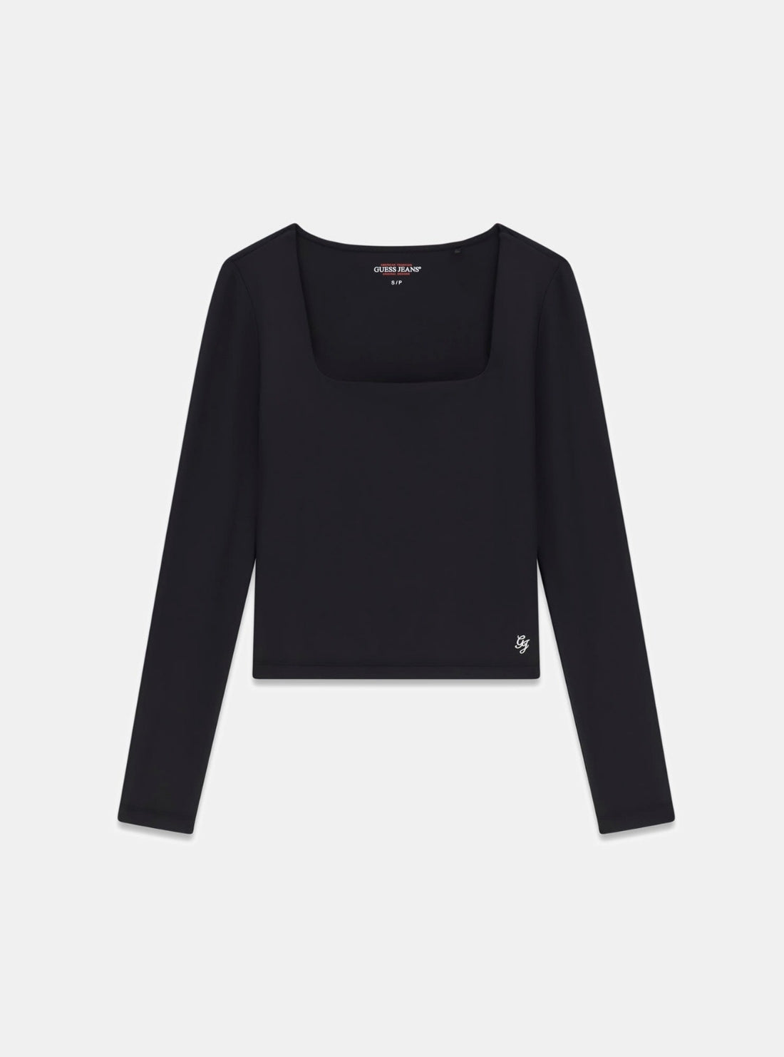 Guess Jeans Black Long-Sleeve T-Shirt W6RP33K1092 Flatlay