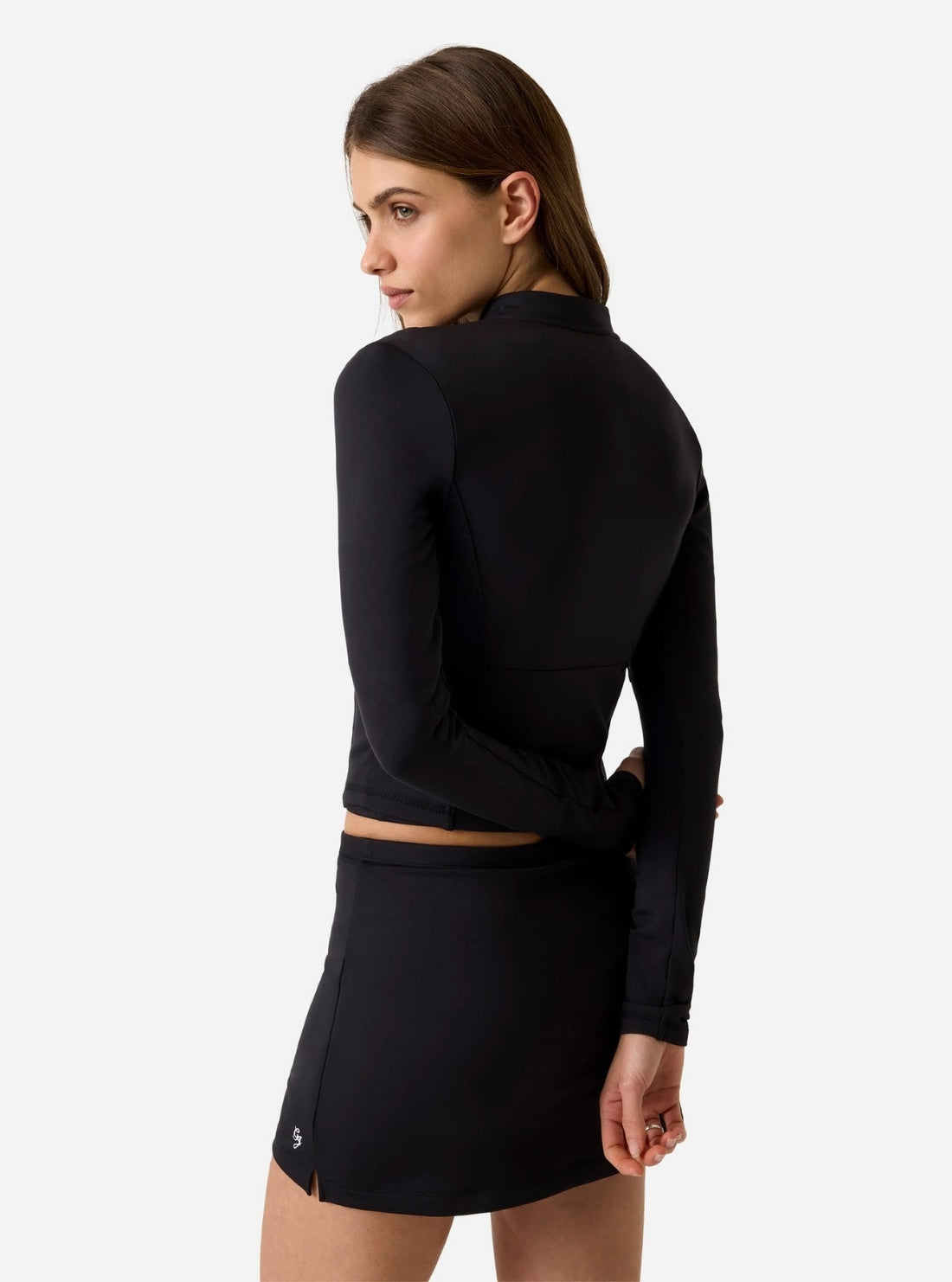 Guess Jeans Black Active Full Zip Jacket W6RP34K1092 Back View