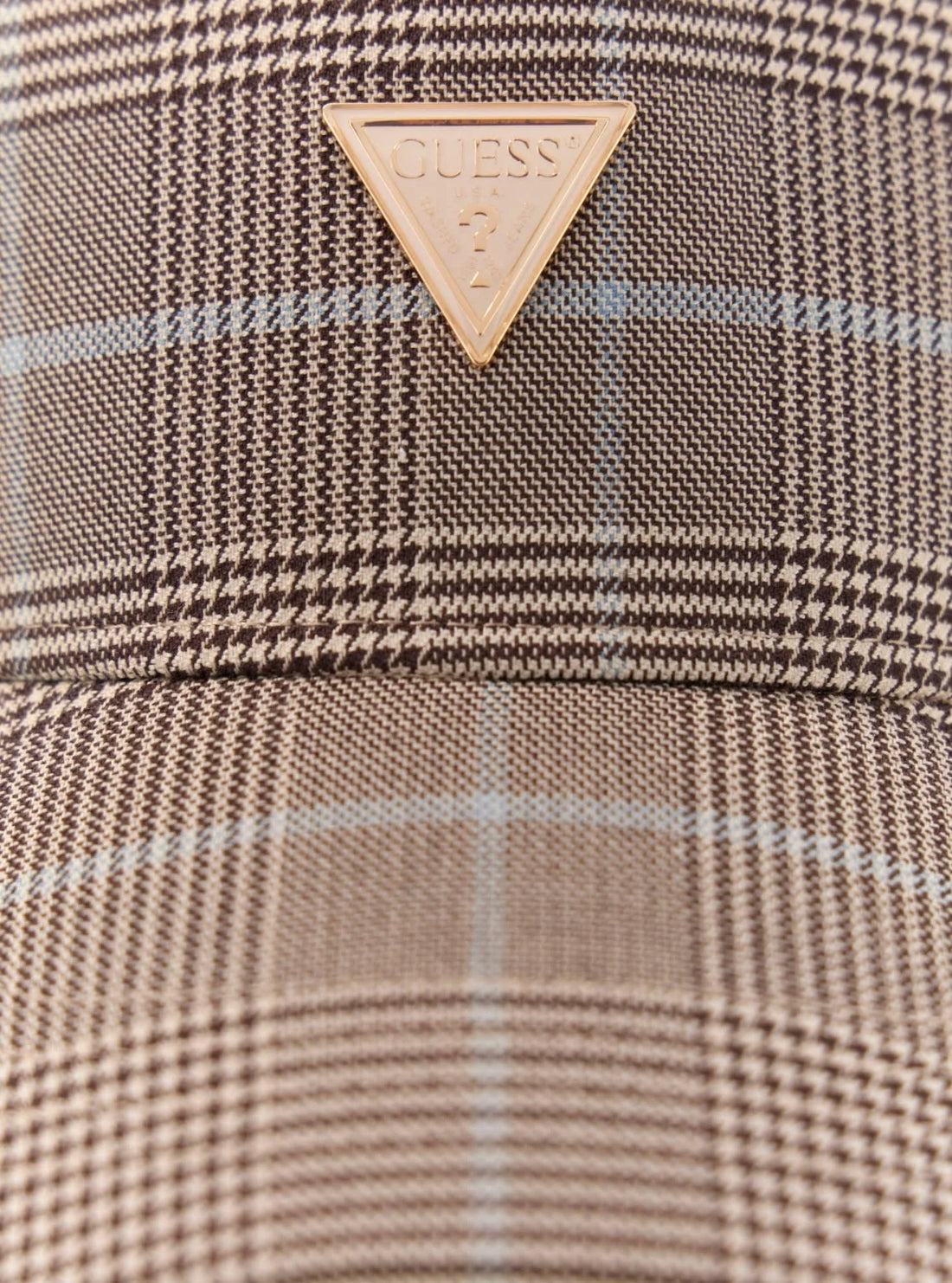 GUESS Mens Multi Prince of Wales Checked Cap W6RZ03WJ642 Detail View