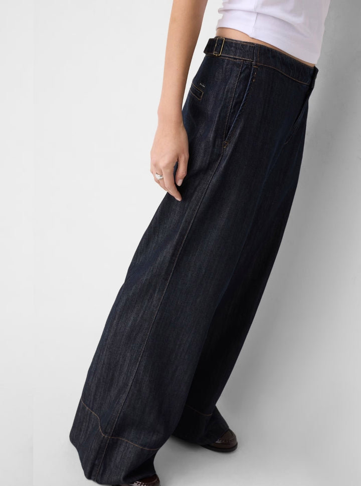 Guess Jeans Blue Extra Wide Chino Jeans W6YA09D1183 Front View