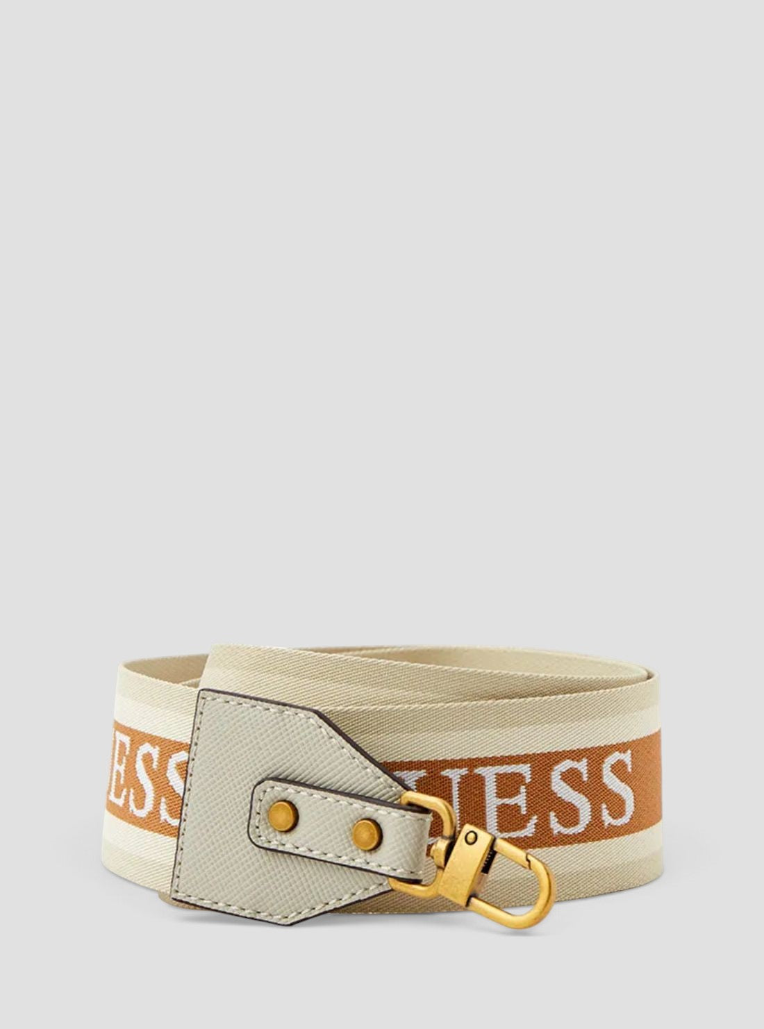 GUESS Accessories Beige Guess Webbing Strap WB867473 Front View2