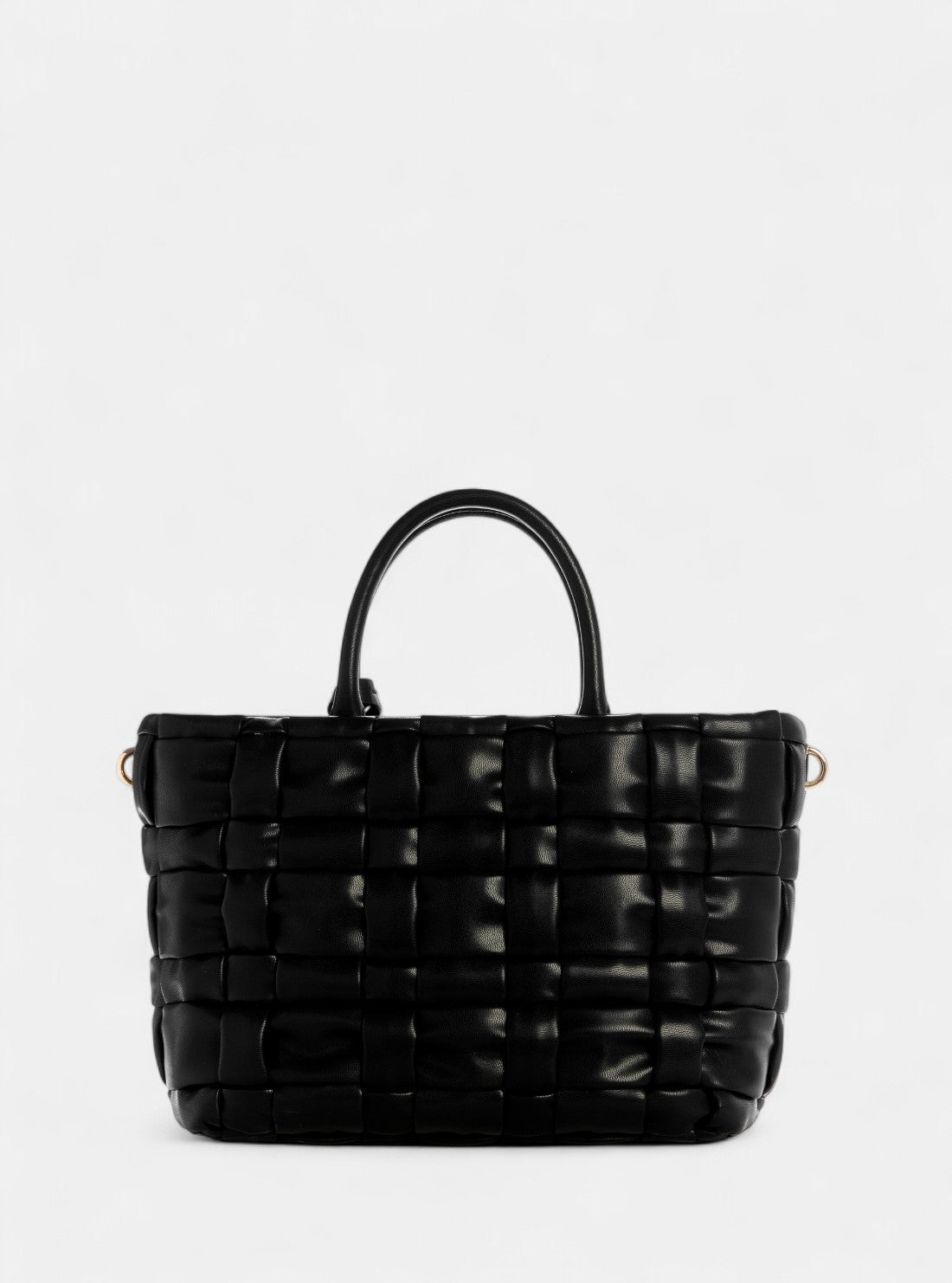 GUESS Womens Black Marion Satchel Bag WG807206 Back View