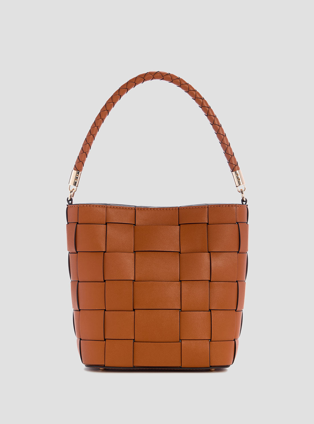 GUESS Women's Brown Maylee Bucket Bag WG966103 Back View