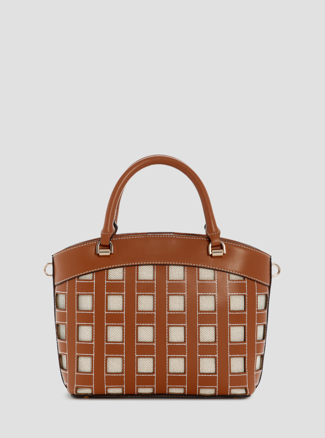 GUESS Womens Caramel Frankie Girlfriend Satchel Bag WG973605 Back View