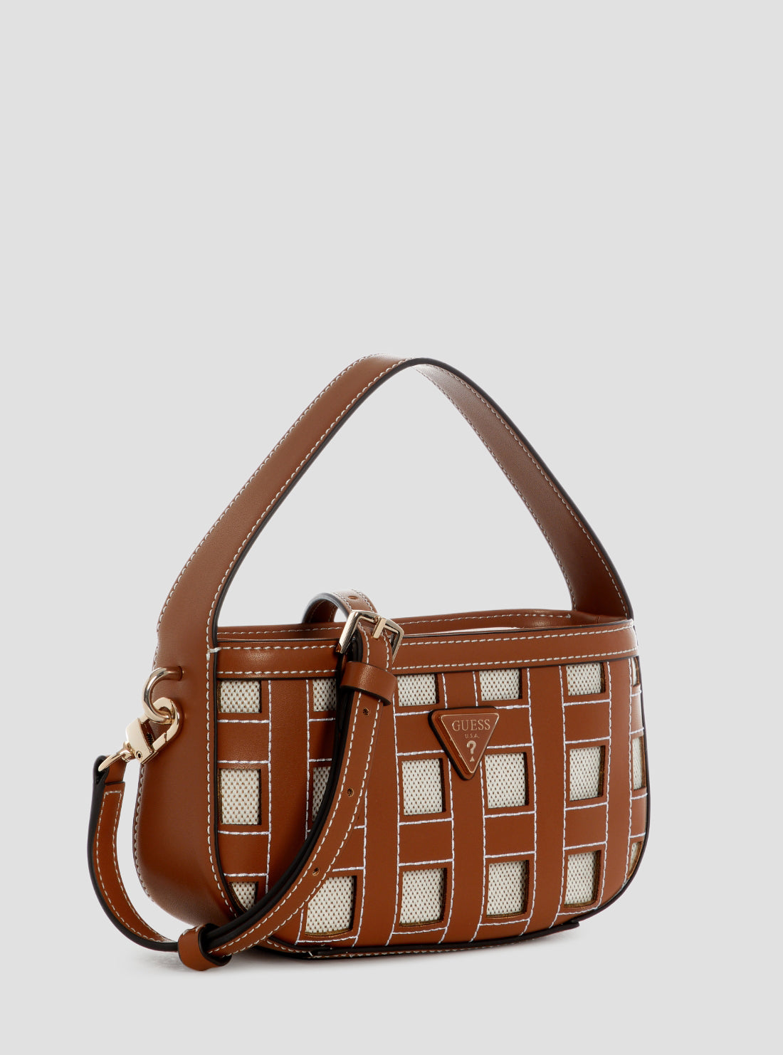 GUESS Womens Caramel Frankie Mini Hobo Bag WG973677 Side View