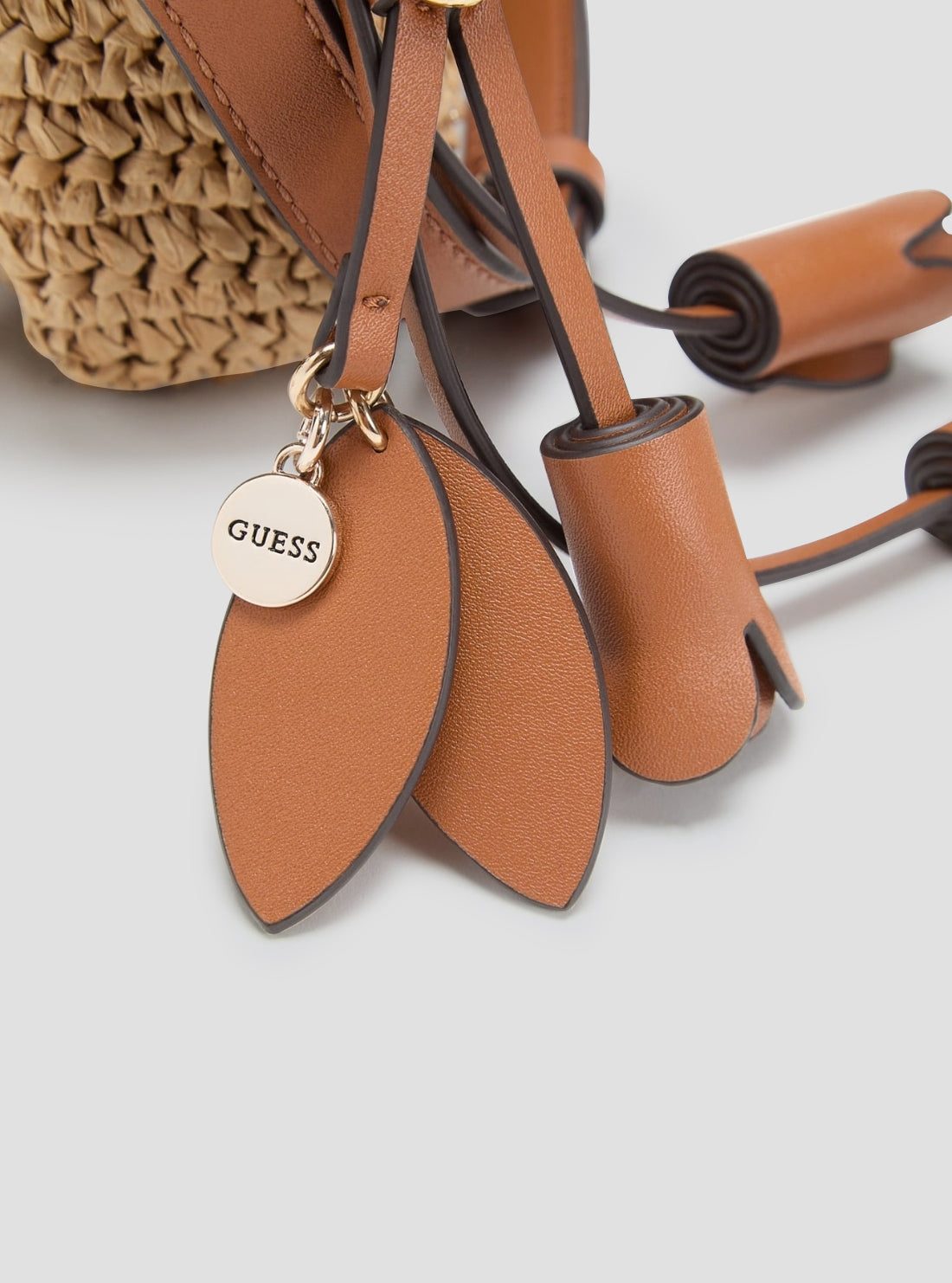 GUESS Womens Brown Ofelia Flap Shoulder Bag WG992319 Detail View3