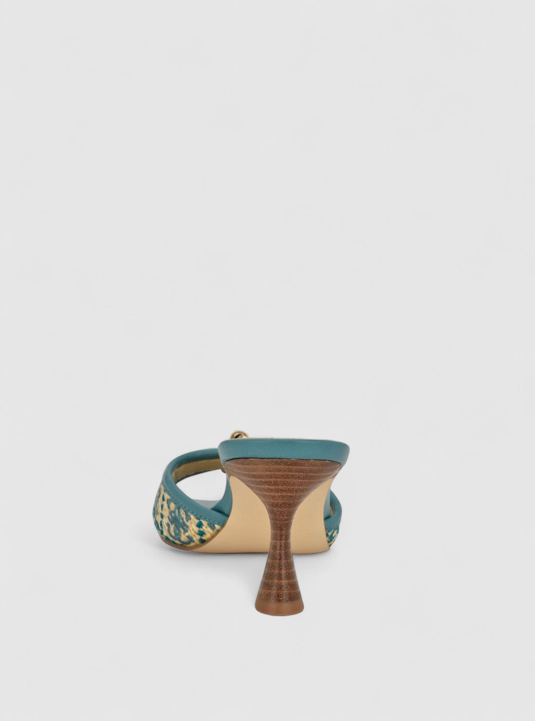 GUESS Mens Blue Dista Heeled Sandals WGDISTA4 Back View