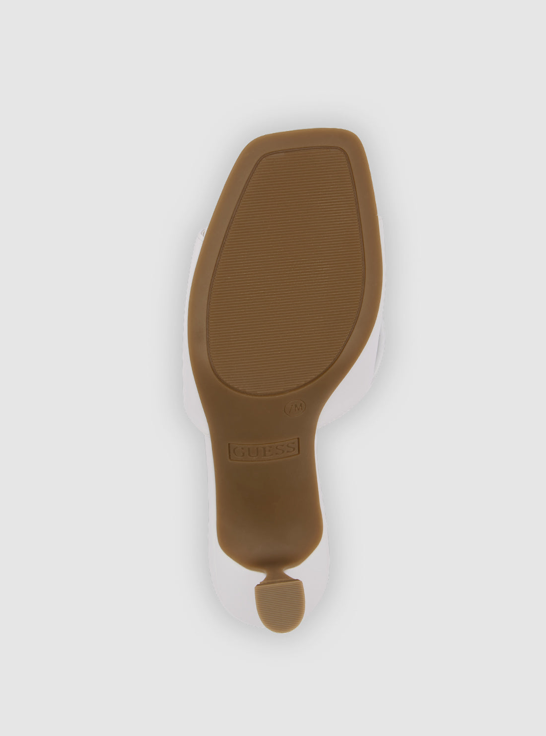 GUESS Womens Footwear White Wrenly Heeled Mules WRENLY Bottom View