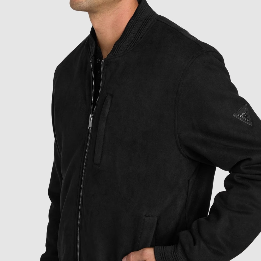 Black Grover Faux-Suede Jacket