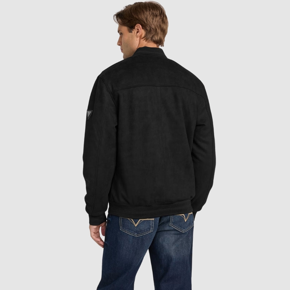 Black Grover Faux-Suede Jacket