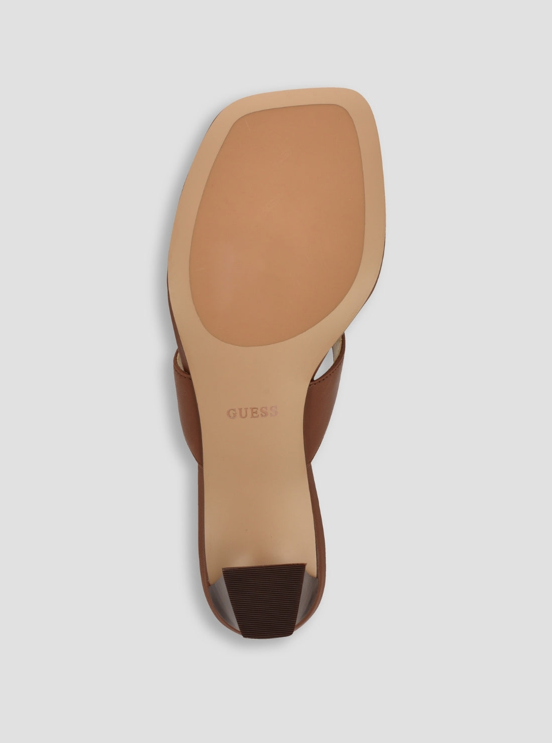 GUESS Womens Medium Brown Yaiza Heels YAIZA Bottom View