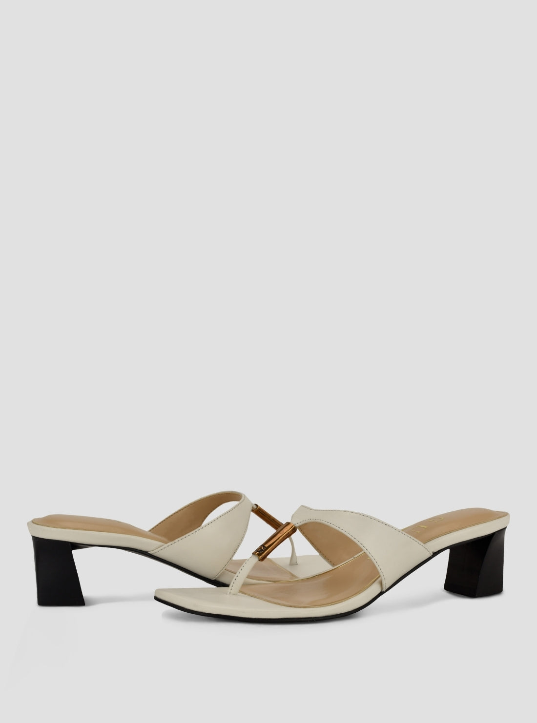 GUESS Footwear White Yaiza Heels YAIZA Front Side View