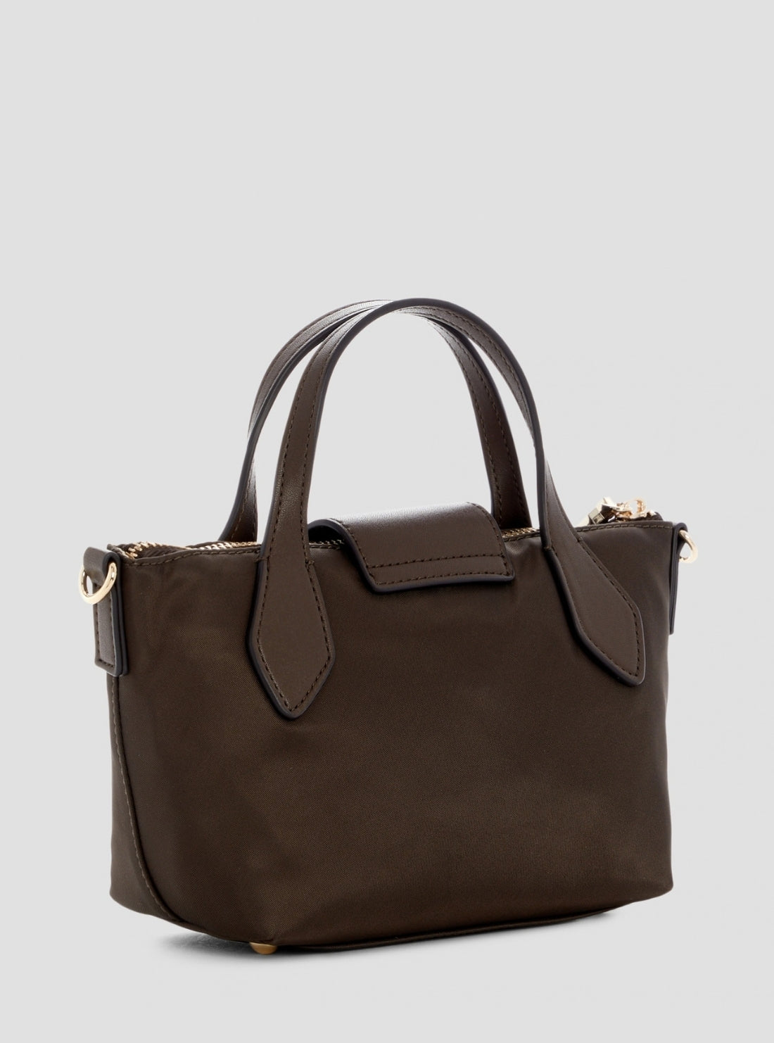 GUESS Womens Brown Hayley Mini Tote Bag YG324476 back View
