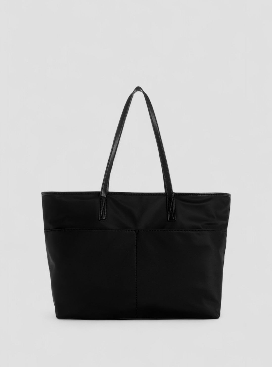 GUESS Womens Black Power Play Nylon Tote Bag YG900637 Back View