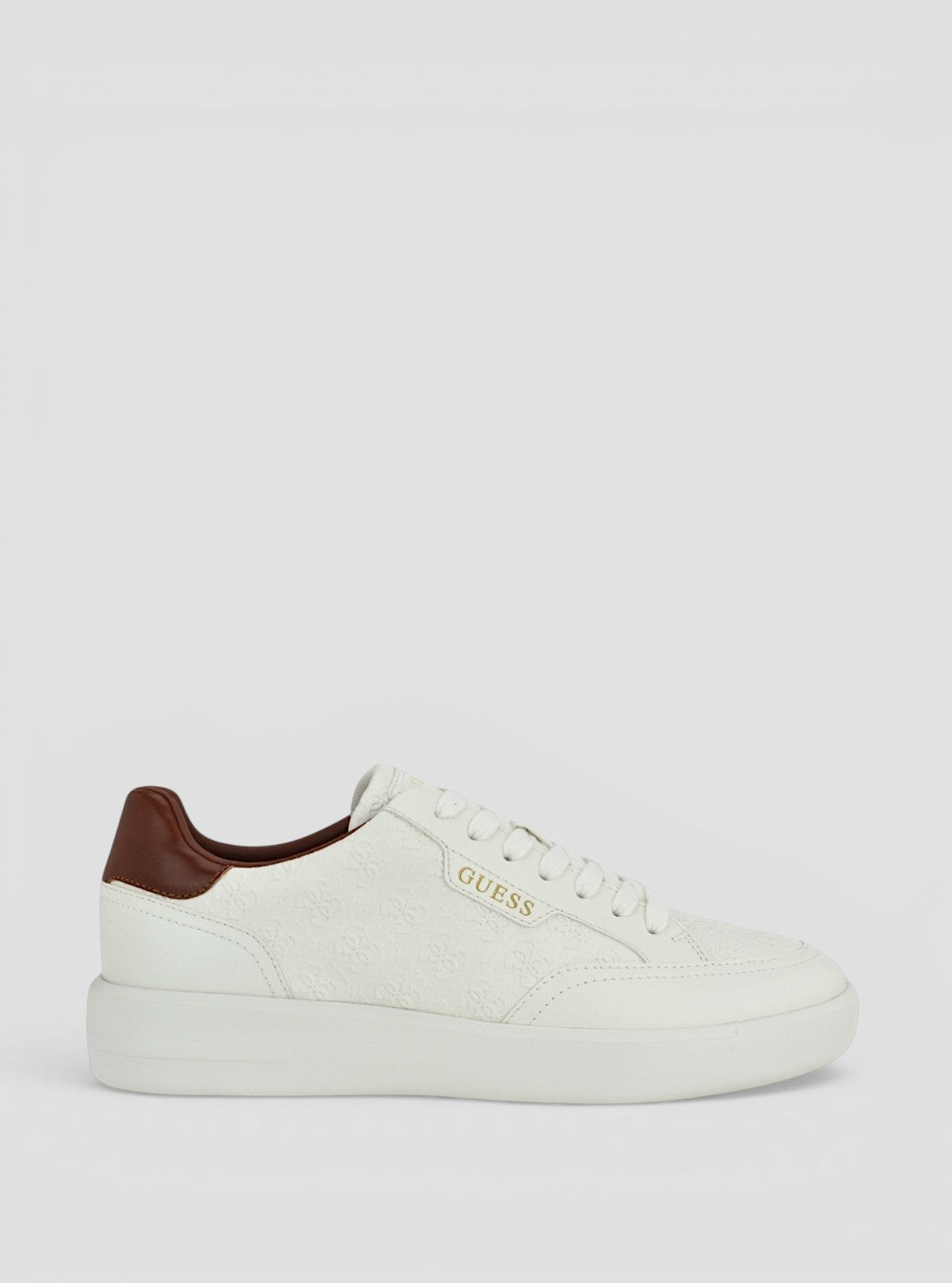 GUESS Footwear Ivory Yujen Sneakers YUJEN2 Side View2