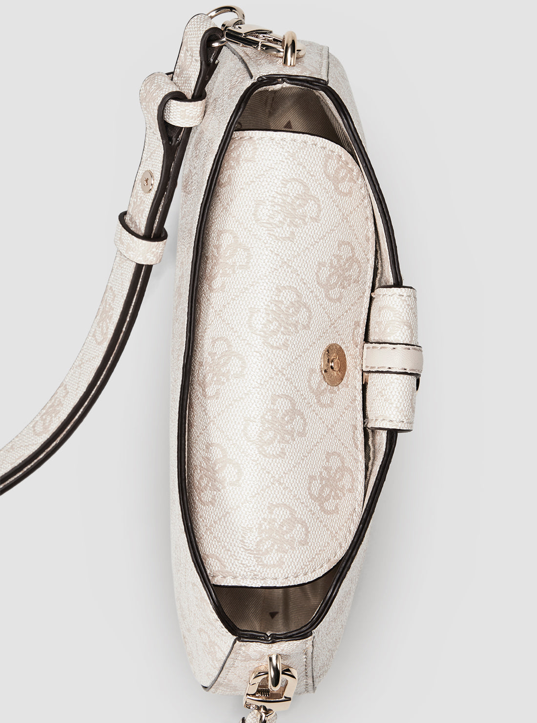 Stone Logo Yvonne Mini Curved Shoulder Bag
