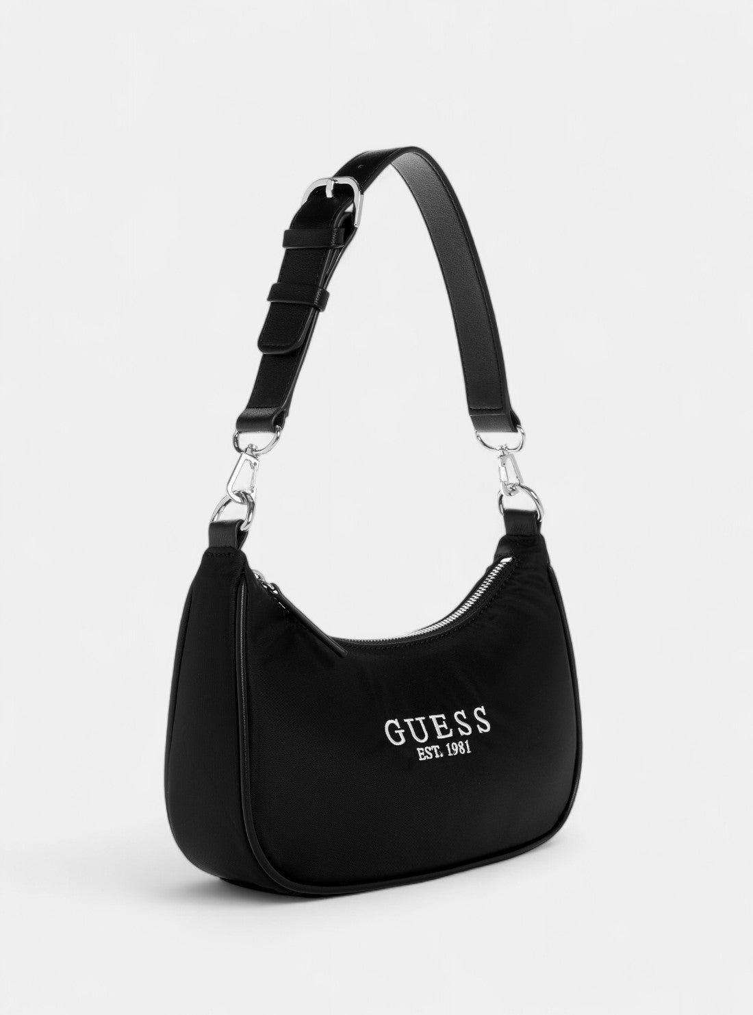 GUESS Womens Black Arona Shoulder Bag YZ921818 Front Side View