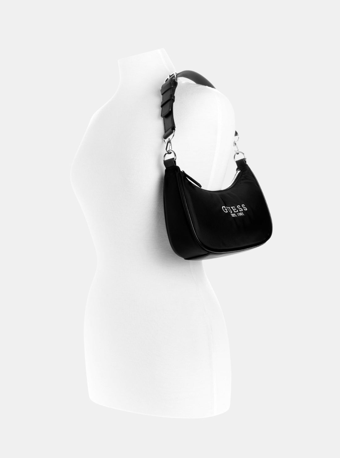 GUESS Womens Black Arona Shoulder Bag YZ921818 Full View