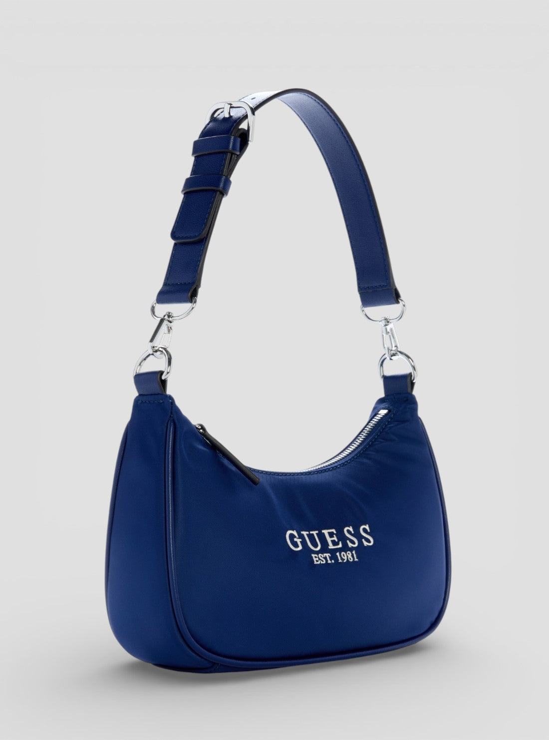 GUESS Womens Blue Arona Shoulder Bag YZ921818 Front Side View