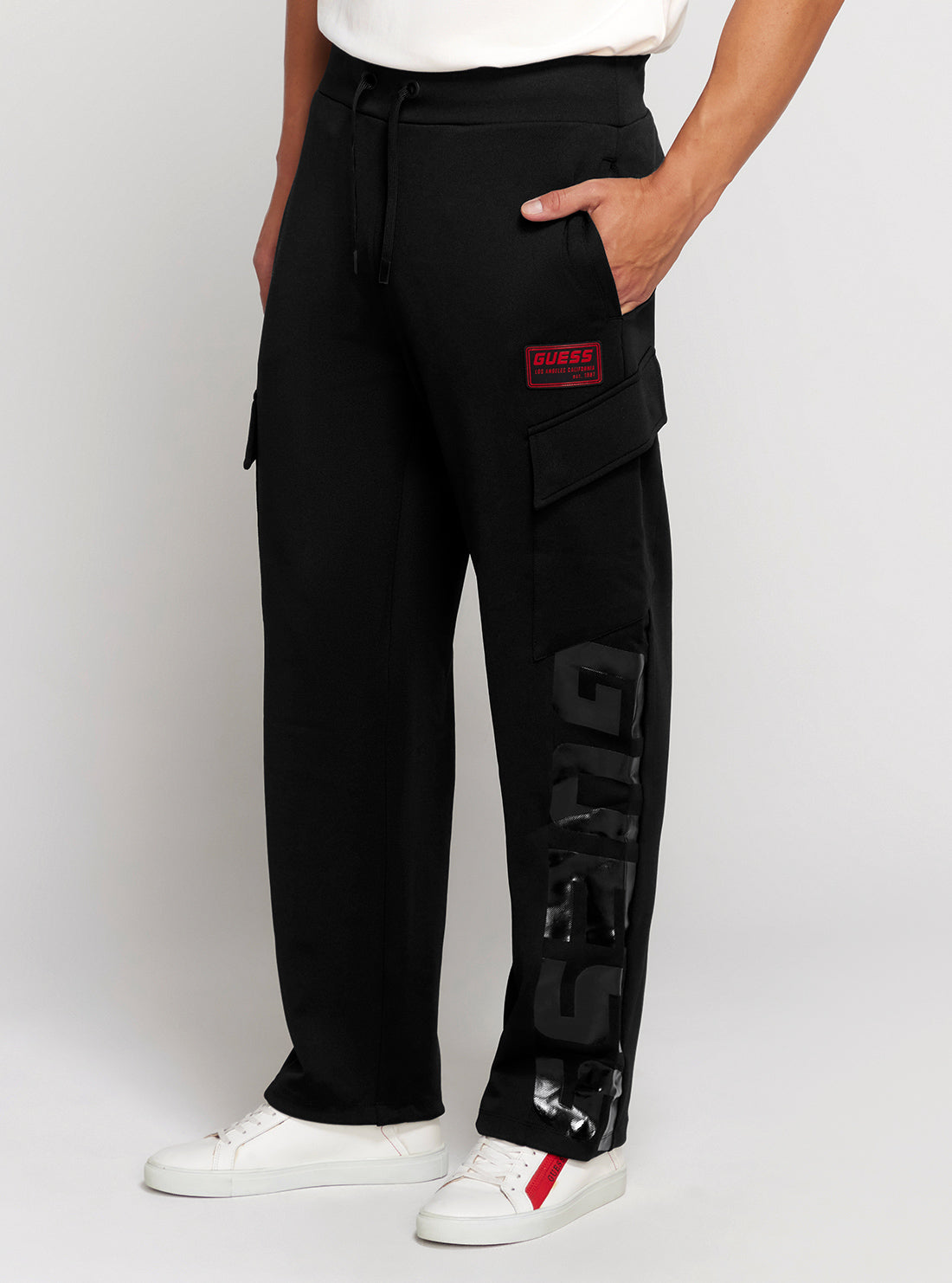 GUESS Black Baloo Slim Pants side view