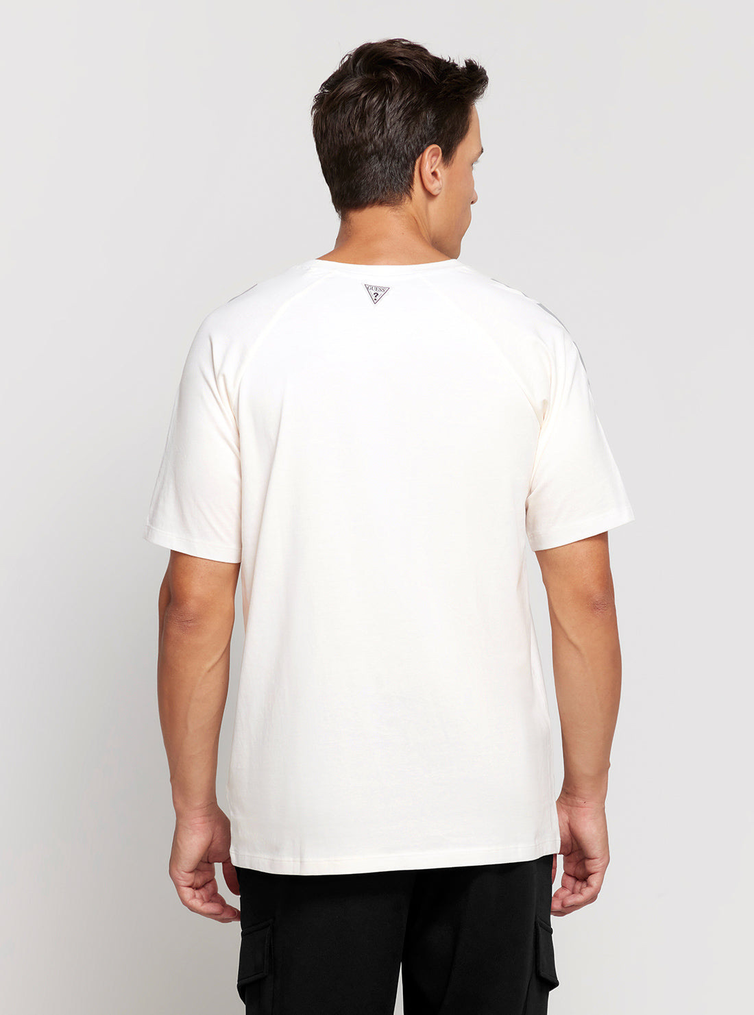 GUESS White Baloo Short Sleeves T-Shirt back view